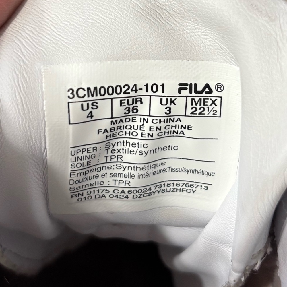 FILA White Leather Cheer Shoes - Picture 6 of 8